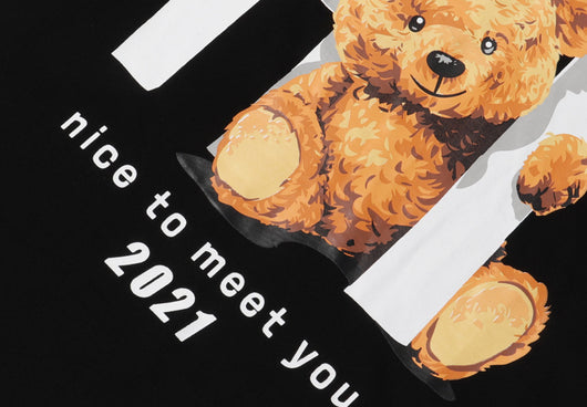 Camiseta Estampado Oso Mujer Moda Urbana Premium - Image 9