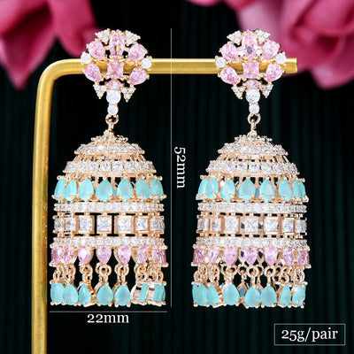 Aretes de Borlas con Circonitas Incrustadas - Elegancia Brillante - Image 6