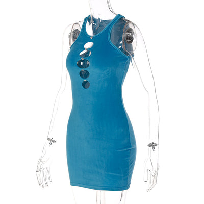 Vestido Elegante para Mujer con Escote Redondo y Detalles Recortados - Image 29