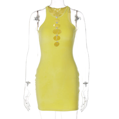 Vestido Elegante para Mujer con Escote Redondo y Detalles Recortados - Image 31