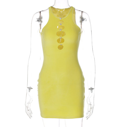 Vestido Elegante para Mujer con Escote Redondo y Detalles Recortados - Image 31