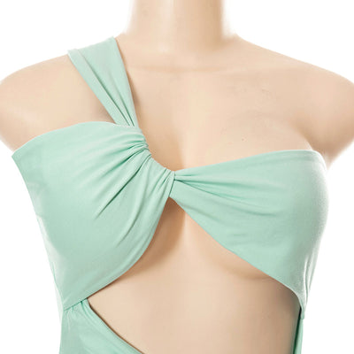 Vestido Elegante Asimétrico con Espalda Descubierta y Abertura Alta - Image 17