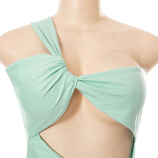 Vestido Elegante Asimétrico con Espalda Descubierta y Abertura Alta - Image 17