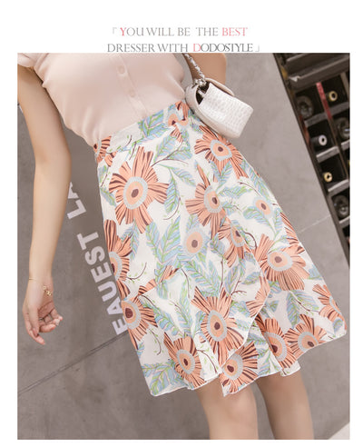 Falda Sirena Floral con Volantes Asimétricos - Image 15