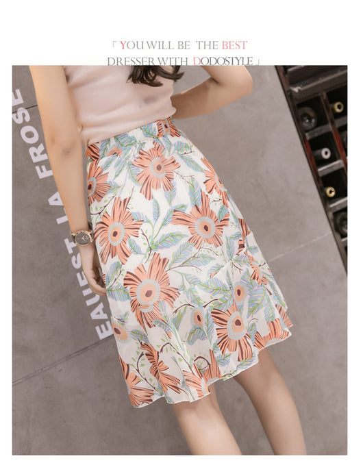 Falda Sirena Floral con Volantes Asimétricos - Image 23