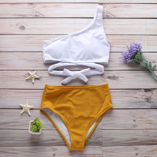 Bikini Asimétrico Sexy con Tirante Único - Image 12
