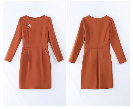 Vestido Elegante Midi con Capucha - Diseño Sólido y Moderno - Image 31