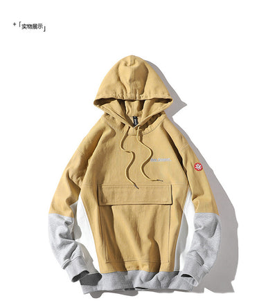 Sudadera con Capucha de Contraste Oversize para Hombre - Algodón Premium - Image 8