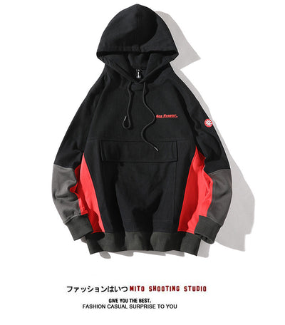 Sudadera con Capucha de Contraste Oversize para Hombre - Algodón Premium - Image 10