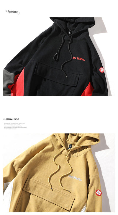 Sudadera con Capucha de Contraste Oversize para Hombre - Algodón Premium - Image 12