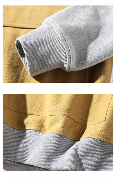 Sudadera con Capucha de Contraste Oversize para Hombre - Algodón Premium - Image 15