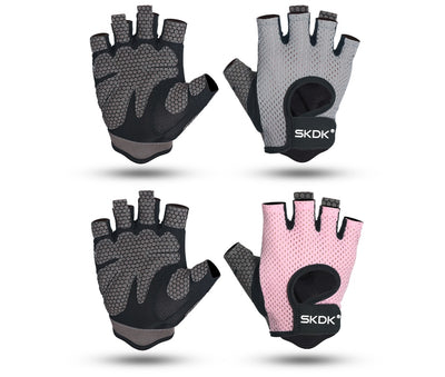 Guantes de Fitness de Medio Dedo Absorbentes de Sudor Antideslizantes - Image 23