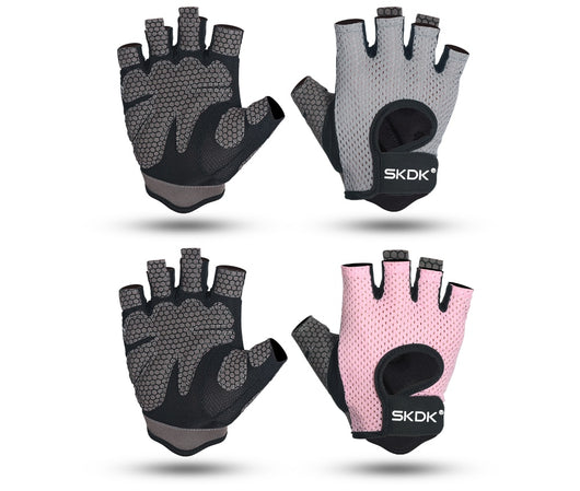 Guantes de Fitness de Medio Dedo Absorbentes de Sudor Antideslizantes - Image 23