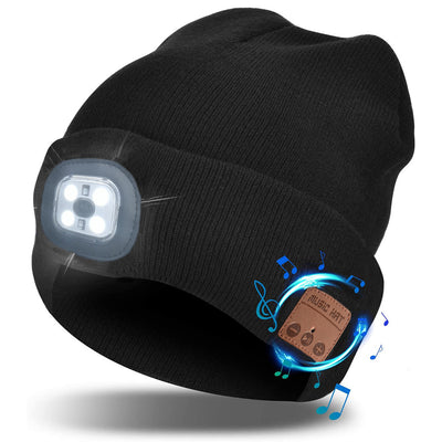 Gorro Tejido Bluetooth con Luz LED para Correr y Pescar de Noche - Image 9