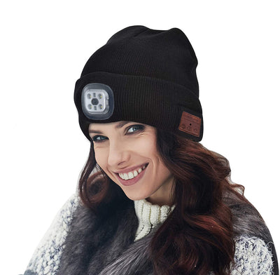 Gorro Tejido Bluetooth con Luz LED para Correr y Pescar de Noche - Image 10