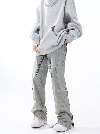 Jeans Flare Efecto Desgastado con Cierre Lateral - Image 8