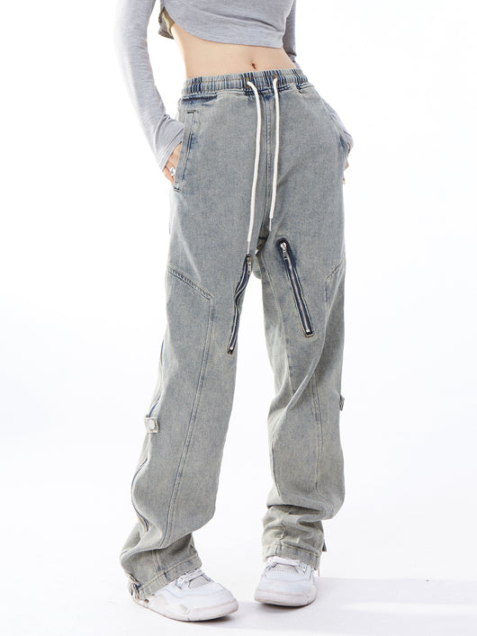 Jeans Flare Efecto Desgastado con Cierre Lateral - Image 10