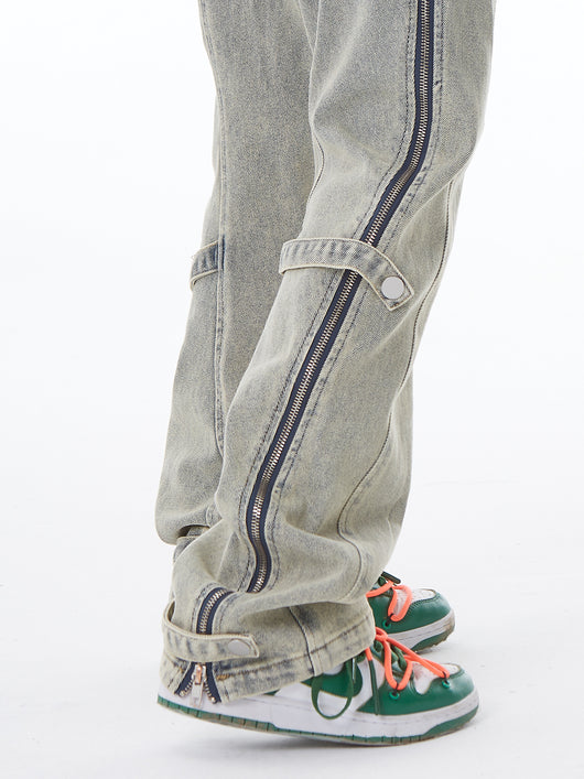 Jeans Flare Efecto Desgastado con Cierre Lateral - Image 13