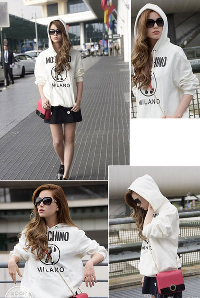 Sudadera con Capucha Estampado de Letras - Image 6