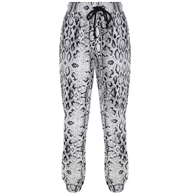 Pantalones Sueltos Estampado Serpiente con Efecto Adelgazante - Image 12