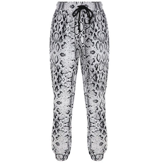 Pantalones Sueltos Estampado Serpiente con Efecto Adelgazante - Image 12