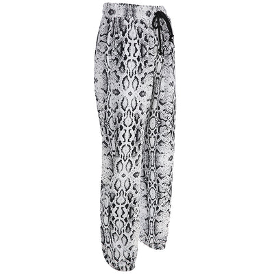 Pantalones Sueltos Estampado Serpiente con Efecto Adelgazante - Image 13