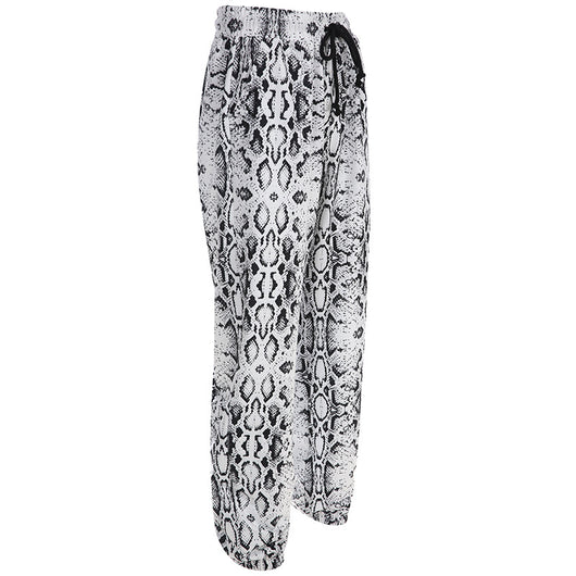 Pantalones Sueltos Estampado Serpiente con Efecto Adelgazante - Image 13