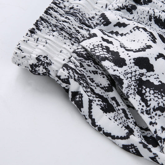 Pantalones Sueltos Estampado Serpiente con Efecto Adelgazante - Image 17