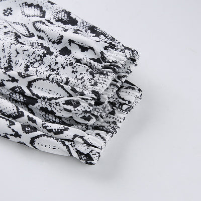 Pantalones Sueltos Estampado Serpiente con Efecto Adelgazante - Image 18