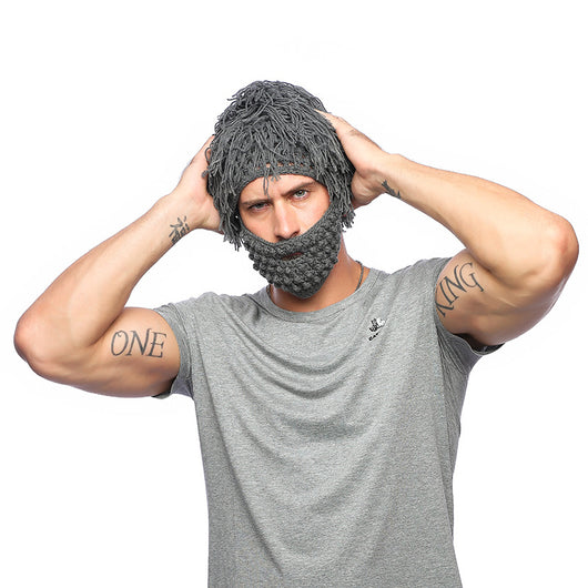 Gorro Tejido Invernal con Barba Desmontable - Sombrero Divertido Unisex - Image 4