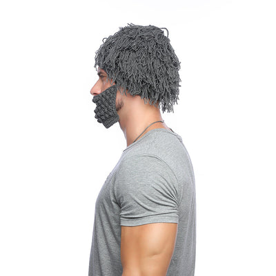 Gorro Tejido Invernal con Barba Desmontable - Sombrero Divertido Unisex - Image 5