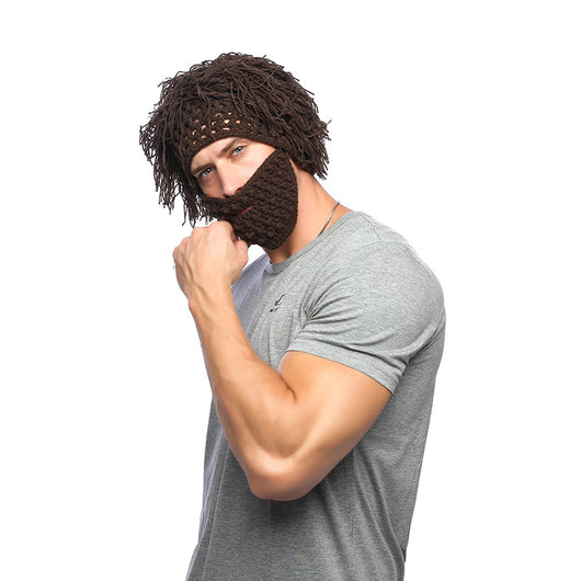 Gorro Tejido Invernal con Barba Desmontable - Sombrero Divertido Unisex - Image 8