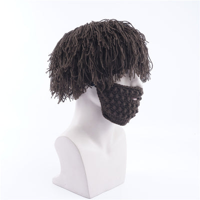 Gorro Tejido Invernal con Barba Desmontable - Sombrero Divertido Unisex - Image 9