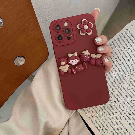 Funda Protectora para Celular con Oso 3D Adorable - Image 9