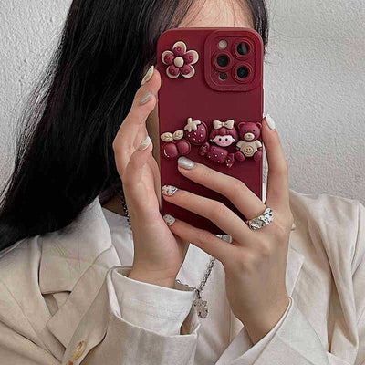 Funda Protectora para Celular con Oso 3D Adorable - Image 11