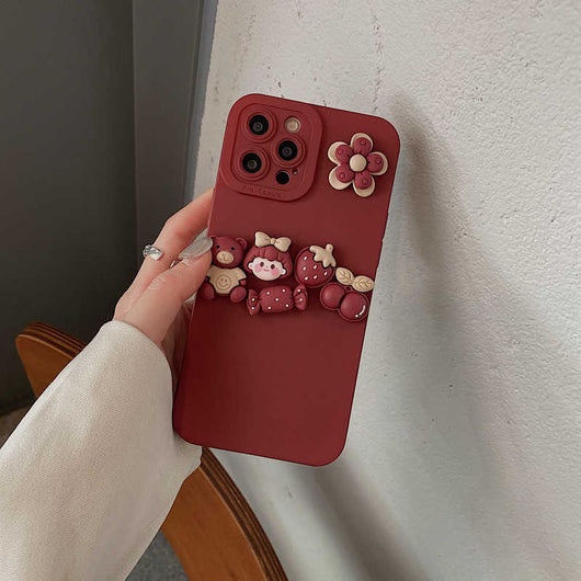 Funda Protectora para Celular con Oso 3D Adorable - Image 12