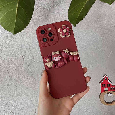 Funda Protectora para Celular con Oso 3D Adorable - Image 15