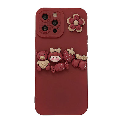 Funda Protectora para Celular con Oso 3D Adorable - Image 19