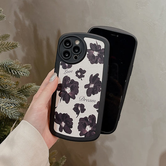 Funda de Cuero para Celular con Diseño Floral en Óleo - Image 7
