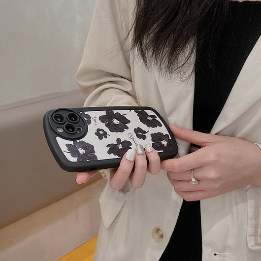 Funda de Cuero para Celular con Diseño Floral en Óleo - Image 8