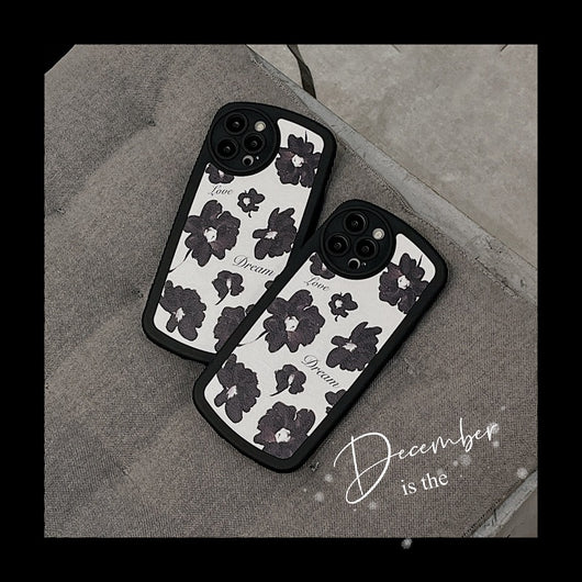 Funda de Cuero para Celular con Diseño Floral en Óleo - Image 9
