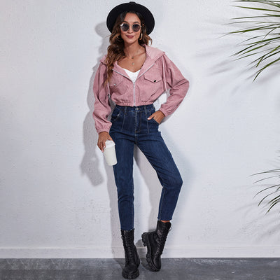 Chaqueta Corduroy con Capucha - Corte Holgado y Manga Larga - Image 18