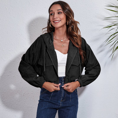 Chaqueta Corduroy con Capucha - Corte Holgado y Manga Larga - Image 22