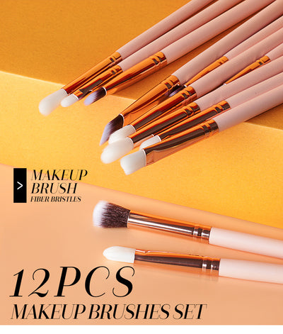Set de 12 Brochas Profesionales para Ojos y Maquillaje - Image 7