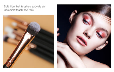Set de 12 Brochas Profesionales para Ojos y Maquillaje - Image 9