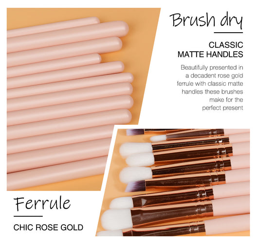 Set de 12 Brochas Profesionales para Ojos y Maquillaje - Image 10