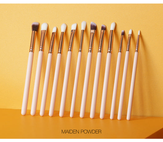 Set de 12 Brochas Profesionales para Ojos y Maquillaje - Image 13