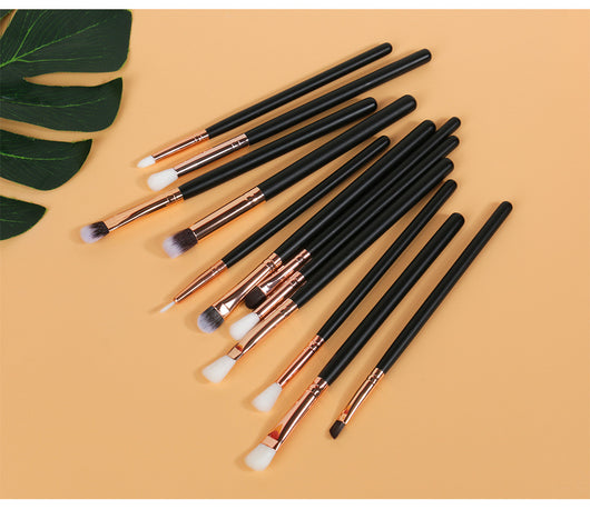 Set de 12 Brochas Profesionales para Ojos y Maquillaje - Image 18