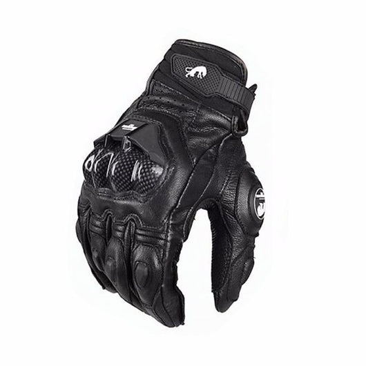 Guantes de Cuero con Forro de Terciopelo Resistentes al Viento para Hombre - Image 7