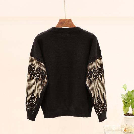 Conjunto de Pantalón y Blusa Casual con Lentejuelas y Cuentas - Image 10